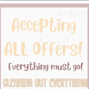 Accepting all offers!!! Closet clear out!